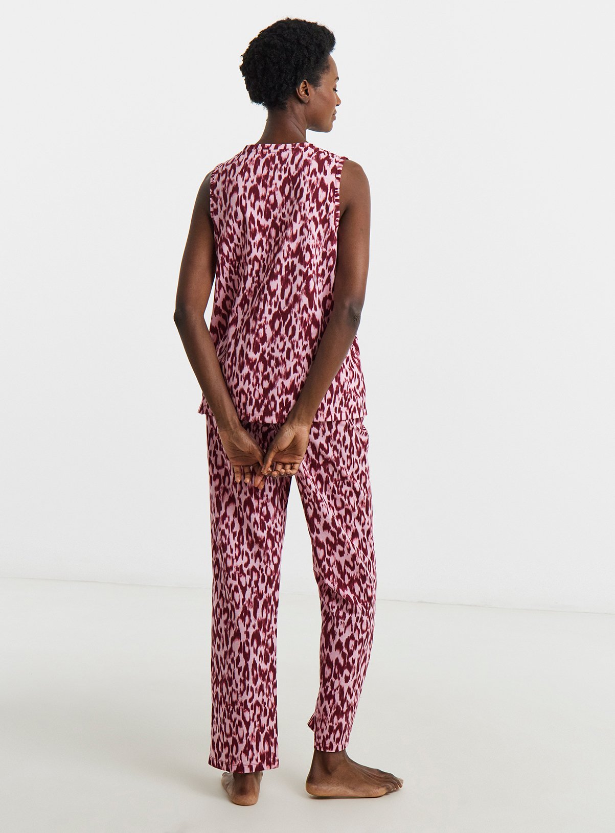 JD WILLIAMS Animal Print Pyjama Set 2 Pack 32-34 - Image 3 thumbnail